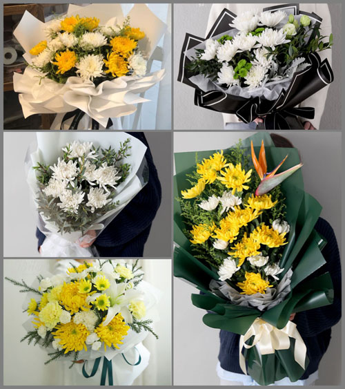 贵州毕节市黔西县沙井乡源泉村白事花束代送